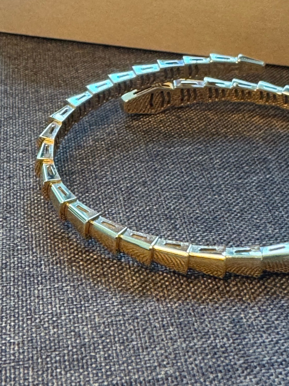 Bulgari Gold Snake Wrap Bracelet with Crystal Heads - Picture 6 of 12